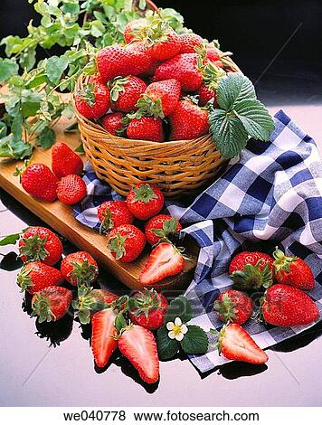 Strawberries View Large Photo Image Stock Photo - Strawberries. Fotosearch