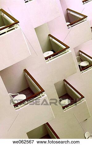 Terraces of apartment View Large Photo Image Stock Photo - Terraces of apartment. Fotosearch