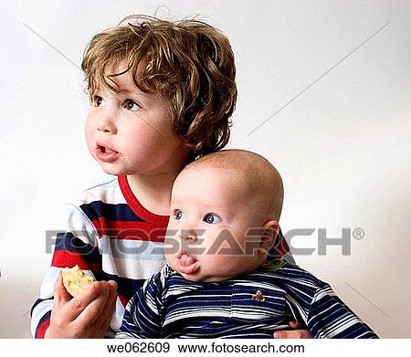 Three-year-old and seven-month-old brothers View Large Photo Image Stock Photo - Three-year-old and seven-month-old brothers. Fotosearch