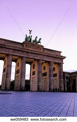 Triumphal arch of 18th century Brandenburg Gate on Pariser Platz, Berlin, Germany View Large Photo Image Stock Image - Triumphal arch of 18th century Brandenburg Gate on Pariser Platz, Berlin, Germany. Fotosearch