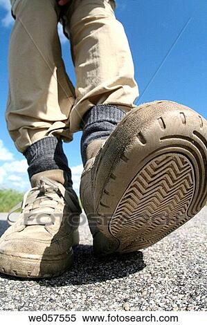 Walking man with sport shoes, Holland, Netherlands View Large Photo Image Stock Photography - Walking man with sport shoes, Holland, Netherlands. Fotosearch