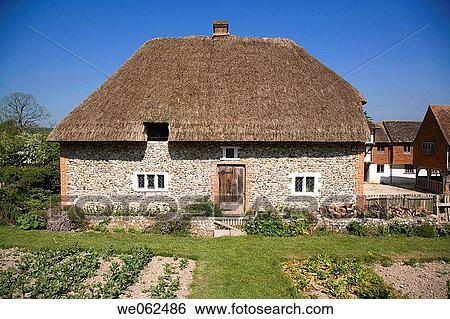 Weald & Downland Open Air Museum, house dating from 15th-17th century, Walderton. Sussex, England, UK View Large Photo Image Stock Photograph - Weald & Downland Open Air Museum, house dating from 15th-17th century, Walderton. Sussex, England, UK. Fotosearch