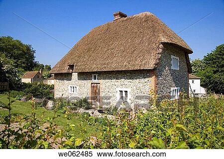 Weald & Downland Open Air Museum, house dating from 15th-17th century, Walderton. Sussex, England, UK View Large Photo Image Stock Photography - Weald & Downland Open Air Museum, house dating from 15th-17th century, Walderton. Sussex, England, UK. Fotosearch