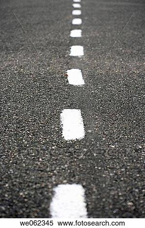 White road markings in road View Large Photo Image Stock Photography - White road markings in road. Fotosearch