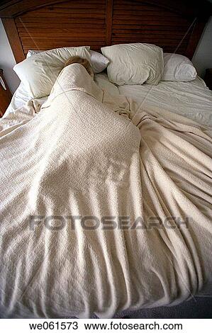 Woman asleep in bed View Large Photo Image Stock Image - Woman asleep in bed. Fotosearch