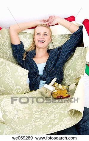 30's, break-time, break, blond, 20's View Large Photo Image Stock Photo - 30's, break-time, break, blond, 20's. Fotosearch
