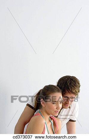 absorbed, bonding, bond, affection, 20's View Large Photo Image Stock Photo - absorbed, bonding, bond, affection, 20's. Fotosearch