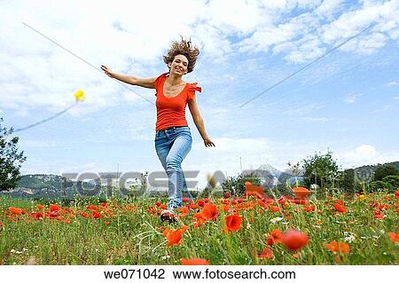 Stock Image - action, agility, agile, 20's. Fotosearch