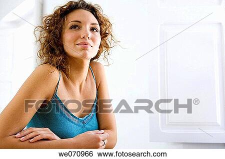 at-home, brunette, absorbed View Large Photo Image Stock Photograph - at-home, brunette, absorbed. Fotosearch