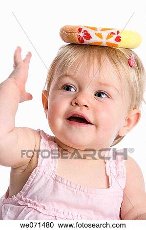 baby, balance, blond, blue eyes, child View Large Photo Image Stock Image - baby, balance, blond, blue eyes, child. Fotosearch