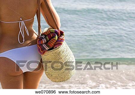 back view, bag, beach, carry View Large Photo Image Stock Photograph - back view, bag, beach, carry. Fotosearch