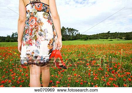 back view, barefoot, calm, carry View Large Photo Image Stock Photo - back view, barefoot, calm, carry. Fotosearch