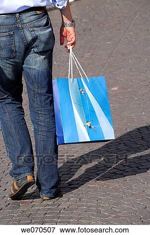 back view, carry, blue, bag, anonymous View Large Photo Image Stock Photo - back view, carry, blue, bag, anonymous. Fotosearch