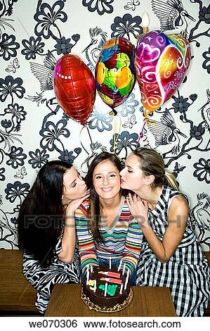 Stock Photograph - balloon, Birthday party, Birthday cake, birthday, affection. Fotosearch