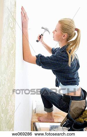 barefoot, blond, at-home View Large Photo Image Stock Photograph - barefoot, blond, at-home. Fotosearch