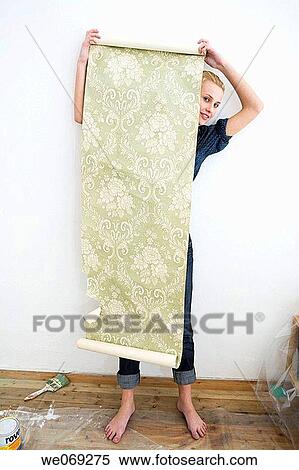 Stock Photography - barefoot, blond, contemporary. Fotosearch