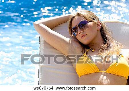 bask, calm, brunette, 20 View Large Photo Image Picture - bask, calm, brunette, 20. Fotosearch