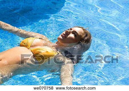 bathe, bathing, brunette, calm View Large Photo Image Stock Photo - bathe, bathing, brunette, calm. Fotosearch