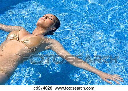 bathe, brunette, bathing, Arms open View Large Photo Image Stock Photo - bathe, brunette, bathing, Arms open. Fotosearch