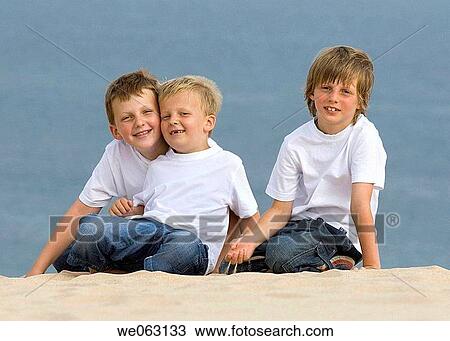 beach, child, brother, boy, affection View Large Photo Image Stock Image - beach, child, brother, boy, affection. Fotosearch