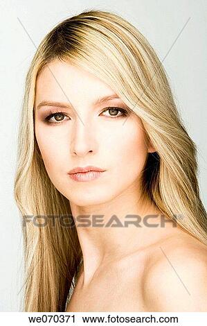 beauty, Beauty Care, blond, Brown eye View Large Photo Image Stock Image - beauty, Beauty Care, blond, Brown eye. Fotosearch