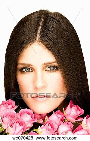beauty, Beauty Care, blue eyes, brunette View Large Photo Image Stock Photo - beauty, Beauty Care, blue eyes, brunette. Fotosearch