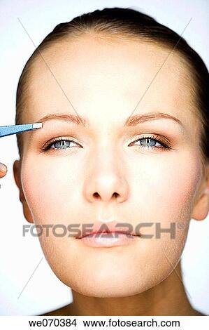 Picture - beauty, Beauty Care, blue eyes, Close-up. Fotosearch