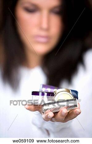 beauty, Beauty Care, brunette, Close-up View Large Photo Image Stock Photo - beauty, Beauty Care, brunette, Close-up. Fotosearch