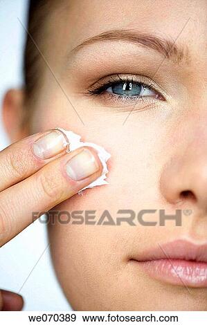 beauty, blue eyes, Beauty Care, apply View Large Photo Image Stock Photo - beauty, blue eyes, Beauty Care, apply. Fotosearch