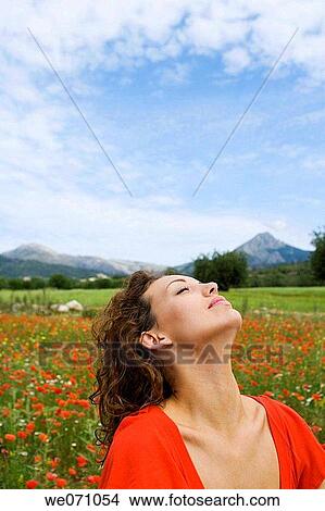 beauty, brunette, calm View Large Photo Image Picture - beauty, brunette, calm. Fotosearch