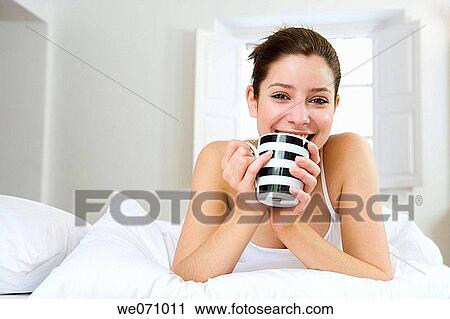 bed, bedroom, brunette, calm View Large Photo Image Stock Image - bed, bedroom, brunette, calm. Fotosearch