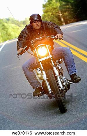 biker, black hair, 30's View Large Photo Image Stock Photograph - biker, black hair, 30's. Fotosearch