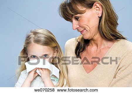 Blow nose, Blowing nose, child, cold View Large Photo Image Stock Photo - Blow nose, Blowing nose, child, cold. Fotosearch