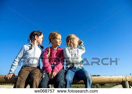blue, blue sky, braid, child, childhood View Large Photo Image Stock Photo - blue, blue sky, braid, child, childhood. Fotosearch