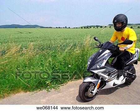 Picture - boy, day, country, contemporary, adolescence. Fotosearch