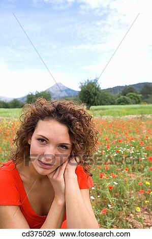 brunette, calm, absorbed View Large Photo Image Stock Photo - brunette, calm, absorbed. Fotosearch
