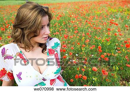 brunette, calm, absorbed View Large Photo Image Stock Photo - brunette, calm, absorbed. Fotosearch
