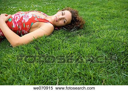brunette, calm, chilling out View Large Photo Image Stock Photography - brunette, calm, chilling out. Fotosearch