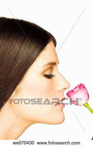 brunette, Close-up, aroma View Large Photo Image Stock Image - brunette, Close-up, aroma. Fotosearch