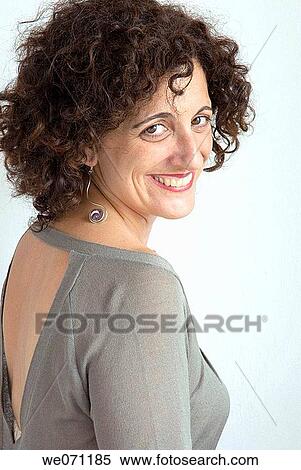 Stock Photography - brunette, contemporary, 30's. Fotosearch