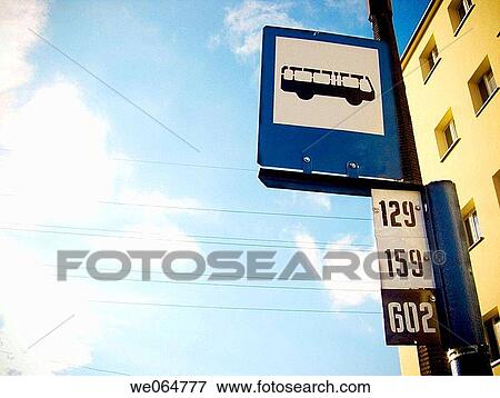 Stock Photo - bus, buss, bus-stop, city, coach. Fotosearch