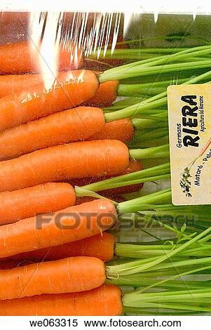 Stock Photography - Carrots at La Boqueria market, Barcelona. Catalonia, Spain. Fotosearch