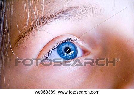 Childs eye closeup blue View Large Photo Image Stock Photo - Childs eye closeup blue. Fotosearch