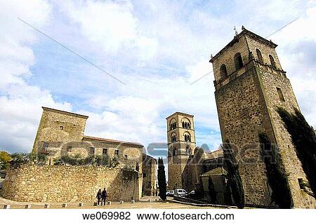 Church of Santa Maria la Mayor (13th-16th century), Trujillo. Caceres province, Extremadura, Spain View Large Photo Image Stock Image - Church of Santa Maria la Mayor (13th-16th century), Trujillo. Caceres province, Extremadura, Spain. Fotosearch