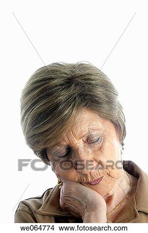 Close-up, contemporary, Eyes-closed View Large Photo Image Picture - Close-up, contemporary, Eyes-closed. Fotosearch