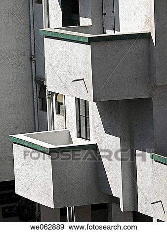 Close up of a residential building with two small terraces. Pune, Maharashtra, India. View Large Photo Image Stock Photo - Close up of a residential building with two small terraces. Pune, Maharashtra, India.. Fotosearch