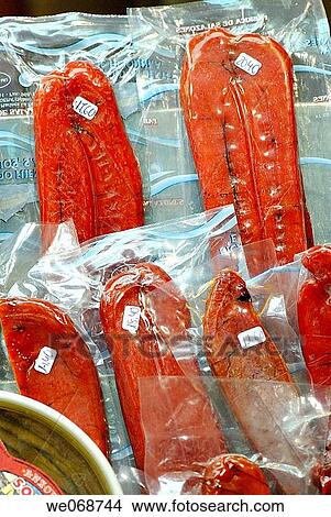 Codfish roes for sale at La Boqueria market, Barcelona. Catalonia, Spain View Large Photo Image Picture - Codfish roes for sale at La Boqueria market, Barcelona. Catalonia, Spain. Fotosearch