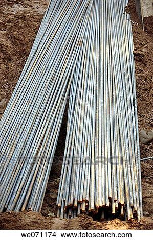 Picture - Construction steel rebar. Fotosearch