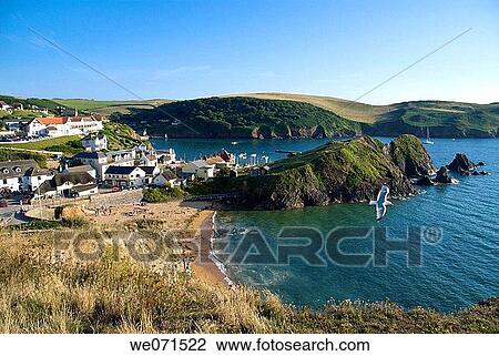 Europe, UK, England, Devon, South Hams, Hope Cove View Large Photo Image Stock Image - Europe, UK, England, Devon, South Hams, Hope Cove. Fotosearch