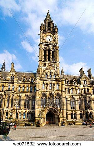 Europe, UK, England, Manchester, Town Hall View Large Photo Image Stock Image - Europe, UK, England, Manchester, Town Hall. Fotosearch
